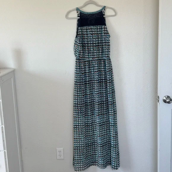 Daniel Rainn DR2 Maxi Dress Navy Geometric LOT OF 2 Size S Small - Picture 16 of 16